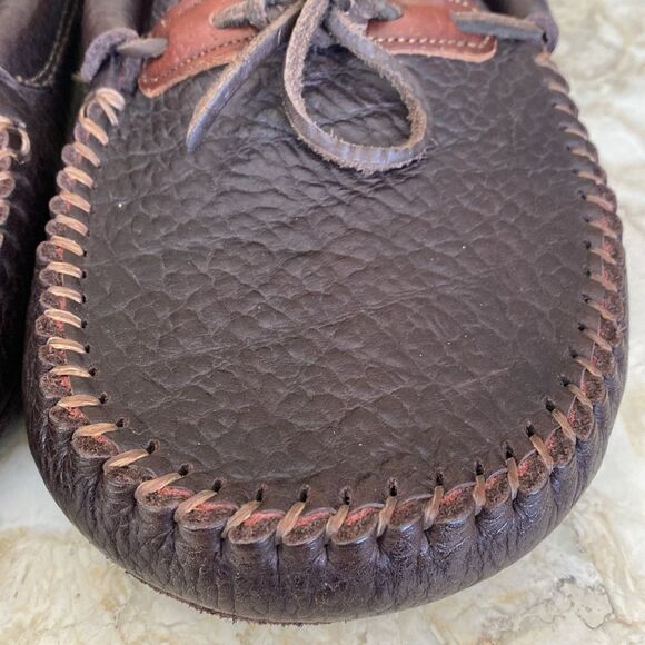 Handcrafted Top Grain Buffalo Leather Moccasins - Picture 10 of 12